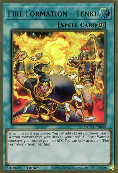 Fire Formation - Tenki (MGED-EN042) [Maximum Gold: El Dorado]