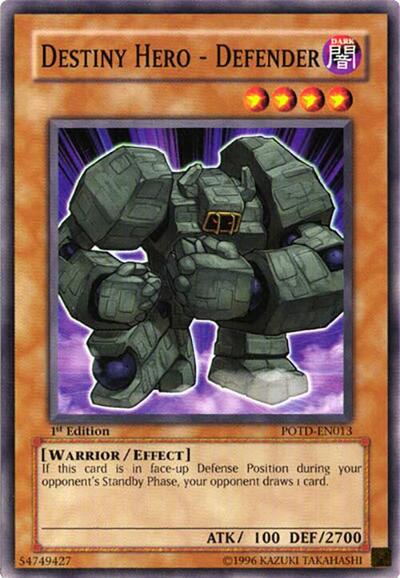 Destiny Hero - Defender (POTD-EN013) [Power of the Duelist]