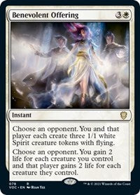 Benevolent Offering (78) [Commander: Innistrad: Crimson Vow]