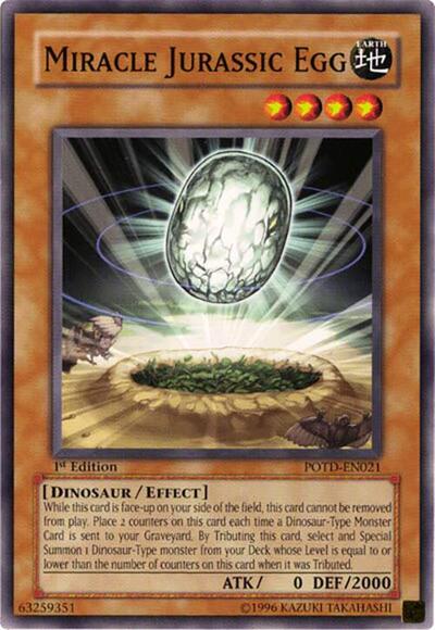 Miracle Jurassic Egg (POTD-EN021) [Power of the Duelist]