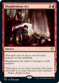Blasphemous Act (143) [Commander: Innistrad: Crimson Vow]