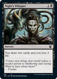 Night's Whisper (133) [Commander: Innistrad: Crimson Vow]