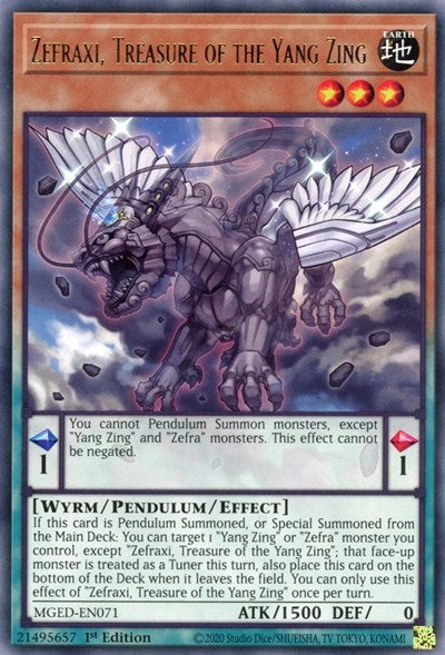 Zefraxi, Treasure of the Yang Zing (MGED-EN071) [Maximum Gold: El Dorado]