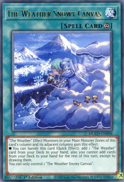 The Weather Snowy Canvas (MGED-EN098) [Maximum Gold: El Dorado]