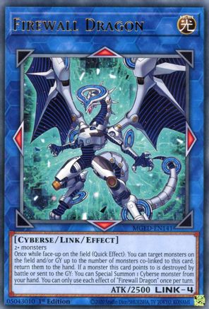 Firewall Dragon (Teal Original Art) (MGED-EN141) - Maximum Gold: El Dorado 1st Edition