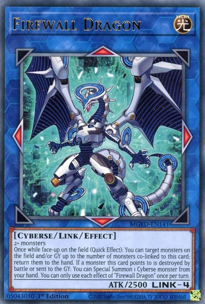 Firewall Dragon (Teal Original Art) (MGED-EN141) [Maximum Gold: El Dorado]