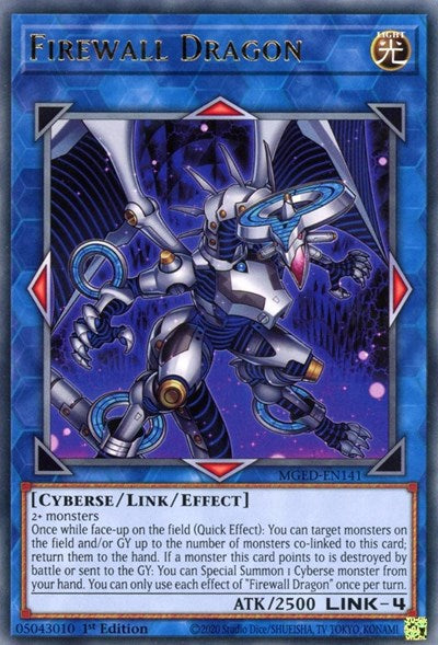 Firewall Dragon (Purple Alternate Art) (MGED-EN141) [Maximum Gold: El Dorado]