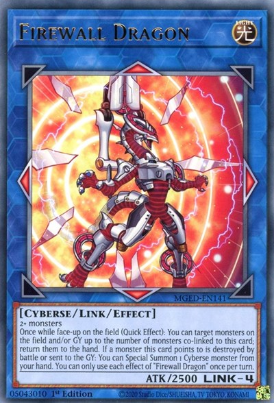 Firewall Dragon (Red Alternate Art) (MGED-EN141) [Maximum Gold: El Dorado]
