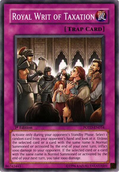 Royal Writ of Taxation (POTD-EN054) [Power of the Duelist]