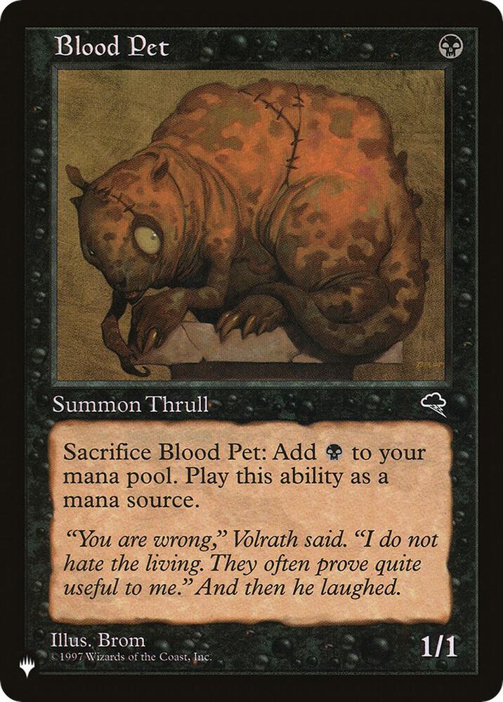 Blood Pet [The List Reprints]