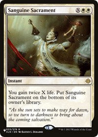Sanguine Sacrament (033/279) [The List Reprints]