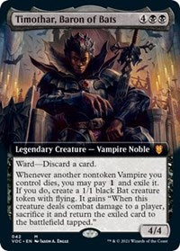 Timothar, Baron of Bats (Extended Art) (42) [Commander: Innistrad: Crimson Vow]