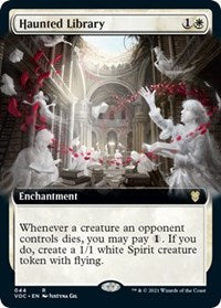 Haunted Library (Extended Art) (44) [Commander: Innistrad: Crimson Vow]
