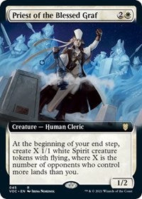 Priest of the Blessed Graf (Extended Art) (45) [Commander: Innistrad: Crimson Vow]