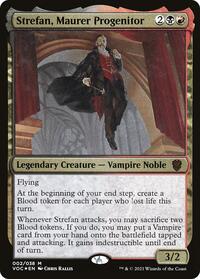 Strefan, Maurer Progenitor (Display Commander) - Thick Stock (2) [Commander: Innistrad: Crimson Vow]