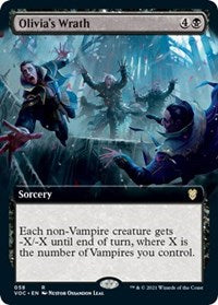 Olivia's Wrath (Extended Art) (58) [Commander: Innistrad: Crimson Vow]