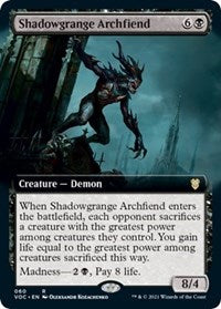 Shadowgrange Archfiend (Extended Art) (60) [Commander: Innistrad: Crimson Vow]