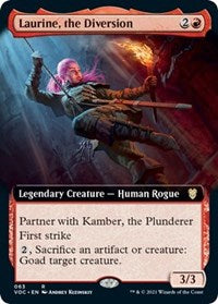 Laurine, the Diversion (Extended Art) (63) [Commander: Innistrad: Crimson Vow]