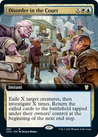 Disorder in the Court (Extended Art) (67) [Commander: Innistrad: Crimson Vow]