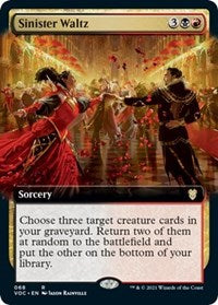 Sinister Waltz (Extended Art) (68) [Commander: Innistrad: Crimson Vow]