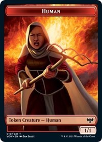 Human Token (010) (10) [Innistrad: Crimson Vow]