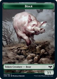 Boar Token (12) [Innistrad: Crimson Vow]