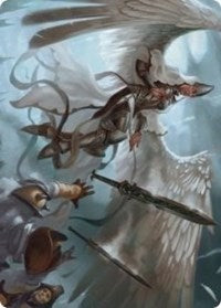 Angelic Quartermaster Art Card (5) [Art Series: Innistrad: Crimson Vow]