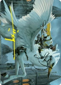 Gryff Rider Art Card (Gold-Stamped Signature) (10) [Art Series: Innistrad: Crimson Vow]
