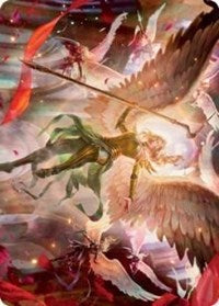 Sigarda's Summons Art Card (17) [Art Series: Innistrad: Crimson Vow]