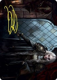 Thalia, Guardian of Thraben Art Card (Gold-Stamped Signature) (18) [Art Series: Innistrad: Crimson Vow]