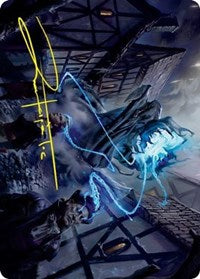 Dreamshackle Geist Art Card (Gold-Stamped Signature) (22) [Art Series: Innistrad: Crimson Vow]