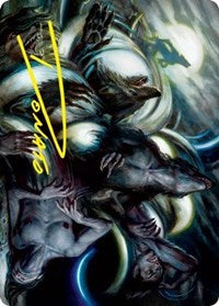 Lunar Rejection Art Card (Gold-Stamped Signature) (23) [Art Series: Innistrad: Crimson Vow]