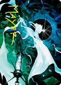 Thirst for Discovery Art Card (Gold-Stamped Signature) (25) [Art Series: Innistrad: Crimson Vow]