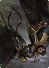 Bloodcrazed Socialite Art Card (28) [Art Series: Innistrad: Crimson Vow]