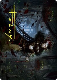 Falkenrath Forebear Art Card (Gold-Stamped Signature) (33) [Art Series: Innistrad: Crimson Vow]