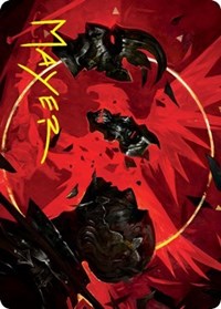 Abrade Art Card (Gold-Stamped Signature) (38) [Art Series: Innistrad: Crimson Vow]