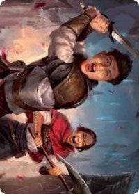 Daybreak Combatants Art Card (42) [Art Series: Innistrad: Crimson Vow]