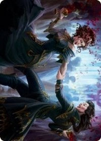 Falkenrath Celebrants (43/81) Art Card (43) [Art Series: Innistrad: Crimson Vow]