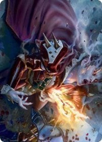 Flame-Blessed Bolt Art Card (44) [Art Series: Innistrad: Crimson Vow]