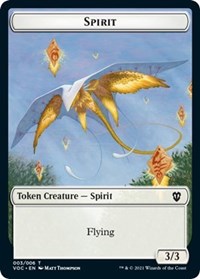 Spirit (003) // Thopter Double-sided Token (3 // 6) [Commander: Innistrad: Crimson Vow]