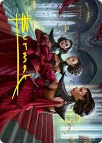Olivia's Attendants Art Card (Gold-Stamped Signature) (47) [Art Series: Innistrad: Crimson Vow]