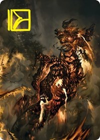 Pyre Spawn Art Card (Gold-Stamped Signature) (48) [Art Series: Innistrad: Crimson Vow]