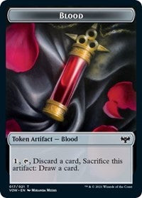 Blood // Vampire (016) Double-Sided Token (17 // 16) [Innistrad: Crimson Vow]