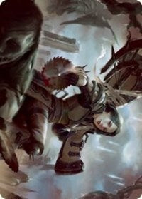 Sawblade Slinger Art Card (54) [Art Series: Innistrad: Crimson Vow]