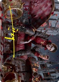 Anje, Maid of Dishonor Art Card (Gold-Stamped Signature) (56) [Art Series: Innistrad: Crimson Vow]