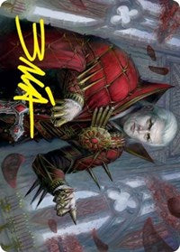 Edgar, Charmed Groom (59/81) Art Card (Gold-Stamped Signature) (59) [Art Series: Innistrad: Crimson Vow]
