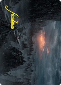 Sundown Pass Art Card (Gold-Stamped Signature) (68) [Art Series: Innistrad: Crimson Vow]
