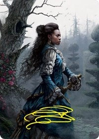 Mina Harker Art Card (Gold-Stamped Signature) (70) [Art Series: Innistrad: Crimson Vow]