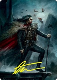 Dracula, Blood Immortal Art Card (Gold-Stamped Signature) (71) [Art Series: Innistrad: Crimson Vow]