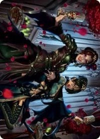 Falkenrath Celebrants (73/81) Art Card (73) [Art Series: Innistrad: Crimson Vow]